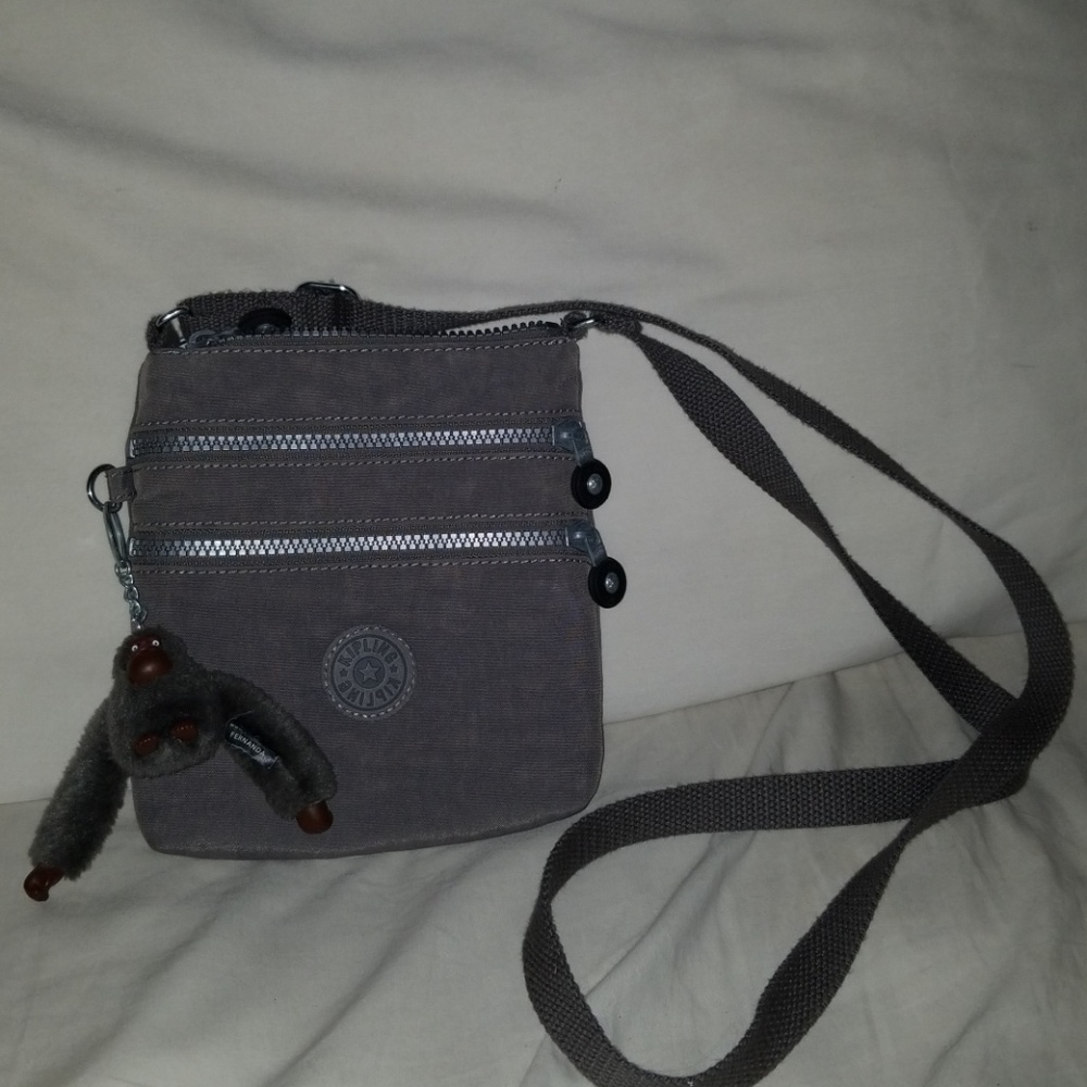 Gray Kipling Mini Crossbody